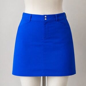 Polo Golf Ralph Lauren Skort Women 8 Blue Excellent Built-in Shorts Active
